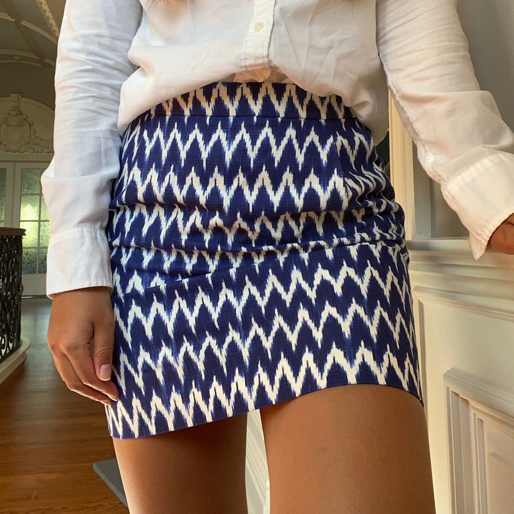 J crew blue skirt size 2